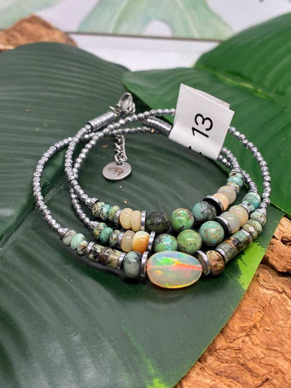 Triple envole bracelet trois tours ou colliers