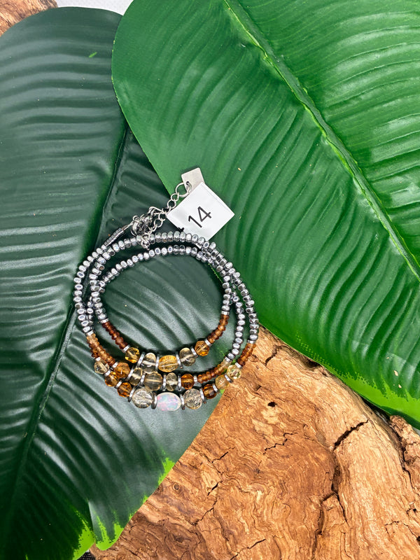 Triple envole bracelet trois tours ou collier