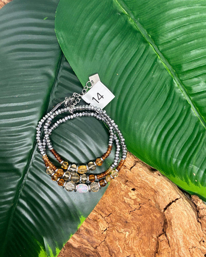 Triple envole bracelet trois tours ou collier
