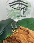 Boucles d'oreilles Angélite Étoile Dorée
