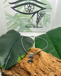 Collier Labradorite Double Pendentif & Hématite Argentée