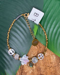 Bracelet Composite · Nacre Papillon · Pierre de Lune & Labradorite