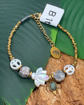 Bracelet Composite · Nacre Papillon · Pierre de Lune & Labradorite