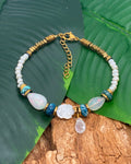 Bracelet Opale · Nacre Rose · Chrysocolle & Pierre de Lune