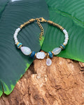 Bracelet Opale · Nacre Rose · Chrysocolle & Pierre de Lune