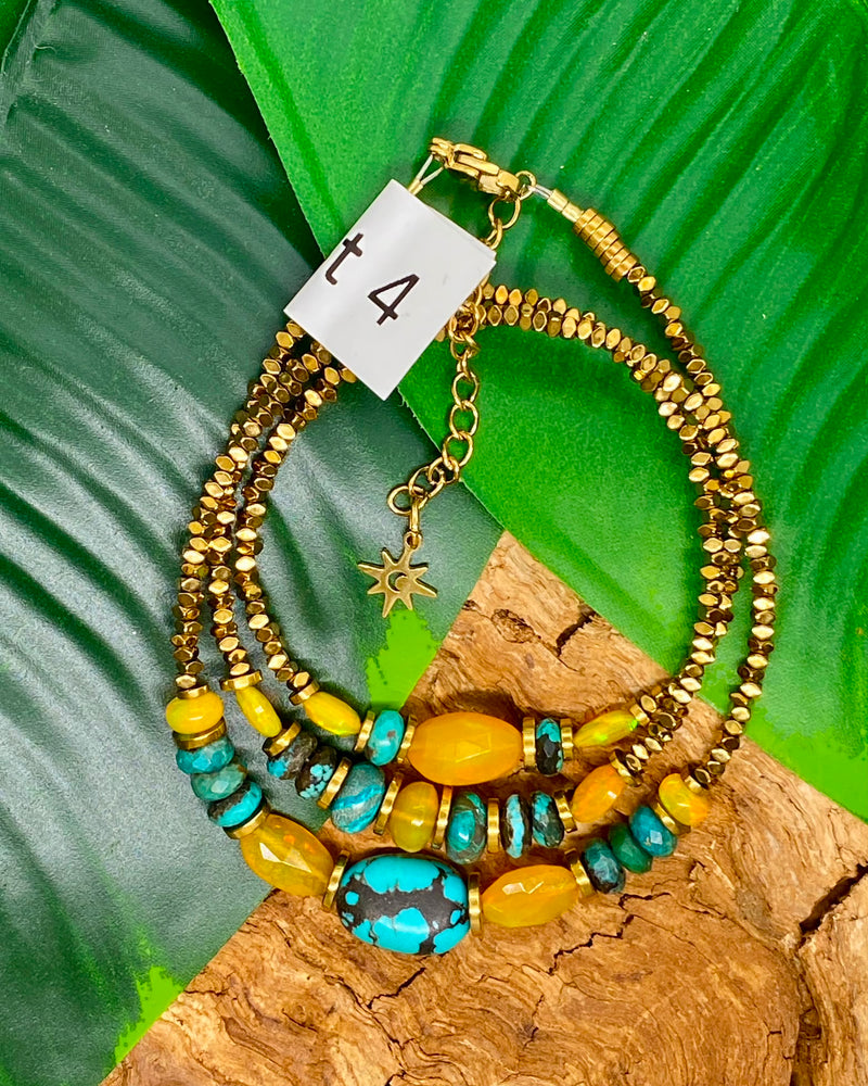 Triple envol bracelet trois tours ou collier