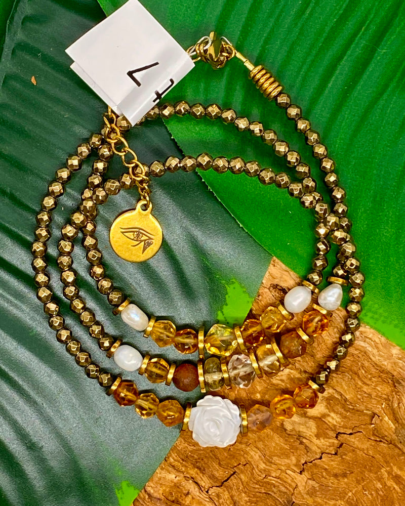 Triple envol bracelet trois tour ou collier