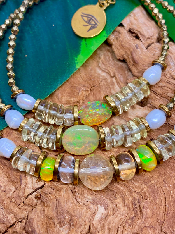 Triple envol  bracelets trois tours ou colliers