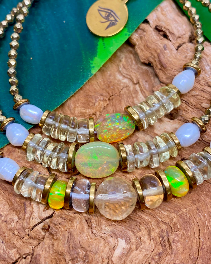 Triple envol  bracelets trois tours ou colliers
