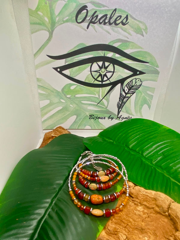 Envole ultime bracelet cinq tours ou collier sautoir deux tours