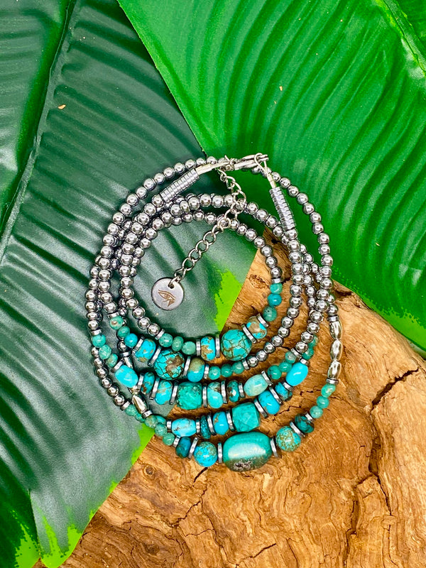Envole ultime bracelet 5 tours ou collier type sautoir deux tours